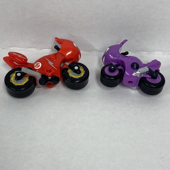 Sold! Ricky Zoom And Toot Action Figures Motorcycle Toy Vehicles Red & Purple - Picture 6 of 8